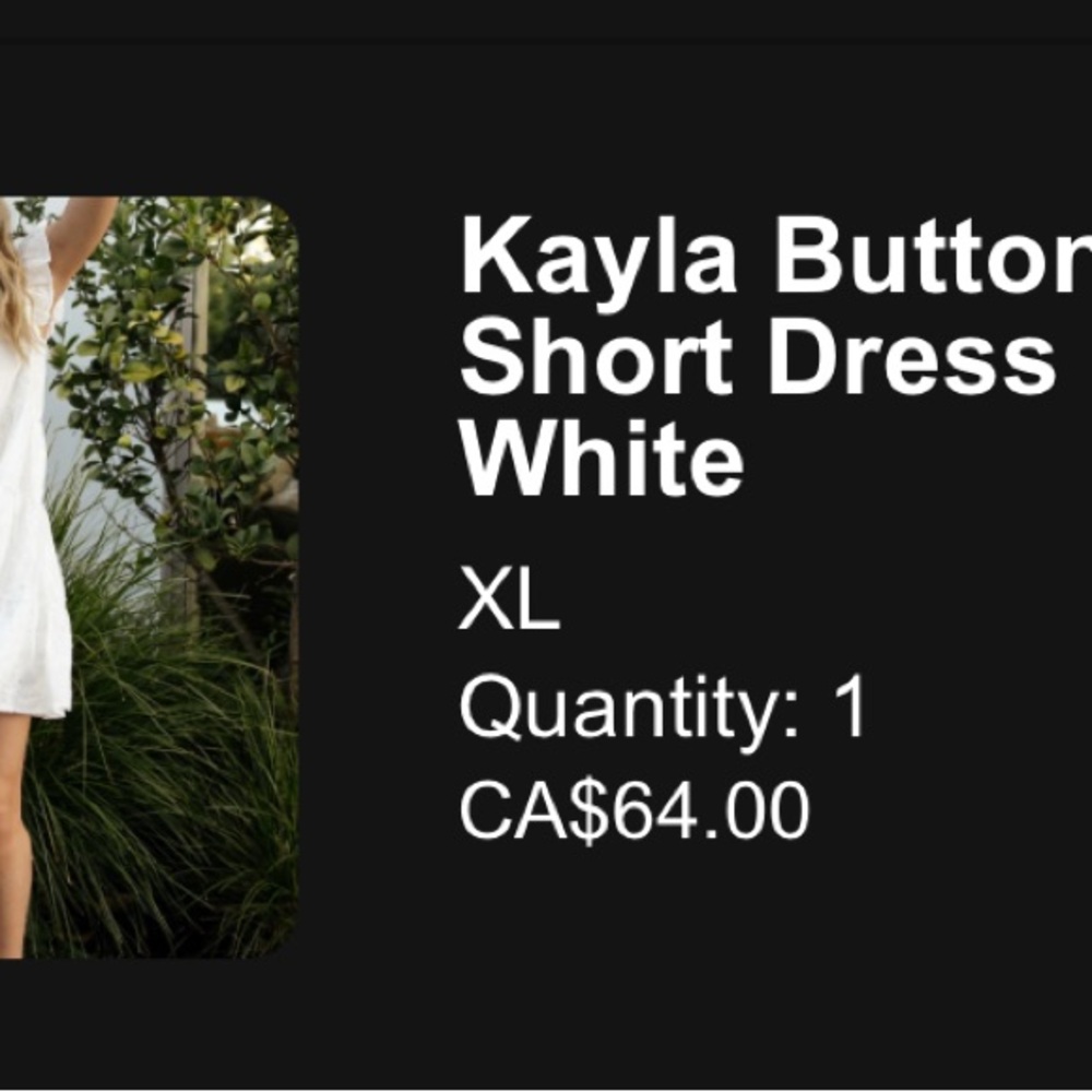 Baltic Born Kayla White Mini Dress